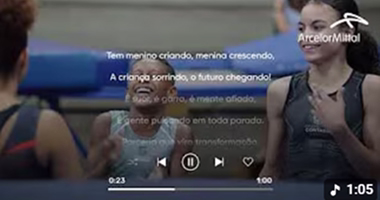 Vídeo ginástica projeto ArcelorMittal Brasil