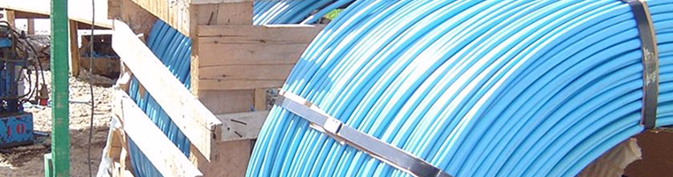 Bobinas de cabos metálicos