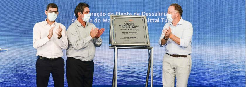 ArcelorMittal Tubarão inaugura maior planta de dessalinização de água do mar do país