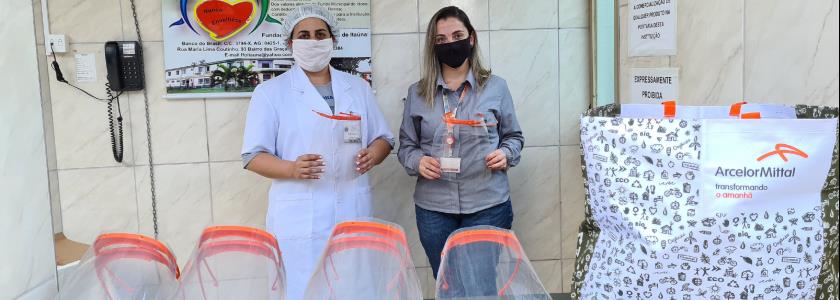 ArcelorMittal Mineração Serra Azul faz doação de protetores faciais para comunidades do entorno