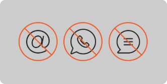 Ícones indicando validação da origem do documento para evitar fraudes